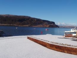 Loch Bay in the snow - New Year's Day